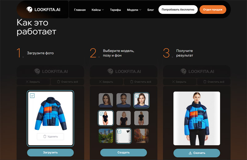 Нейросеть Lookfita - как всё работает