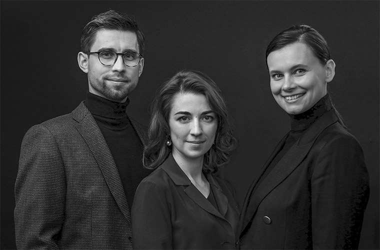 Андрей Кулешов, Анастасия Каримова и Екатерина Беретарь