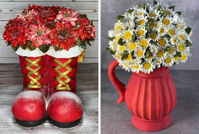 Торты Натальи Хамитовой - мастера кремово-зефирной флористики