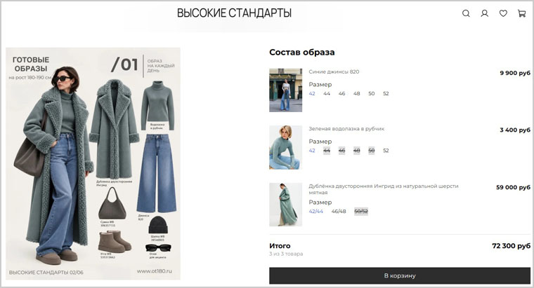 Бренд одежды "Высокие стандарты"