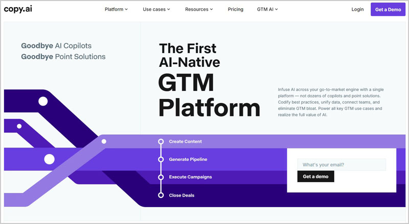 Copy Ai - сервис для генерации текстов и постов для соцсетей