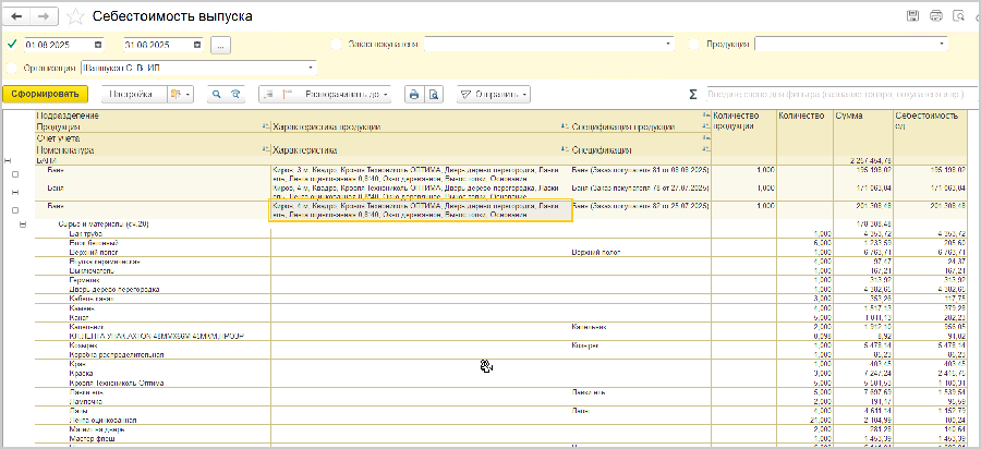 Управленческий учёт - 1С:УНФ